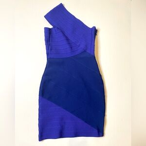 WOW couture Royal blue body dress with zip up women’s size small